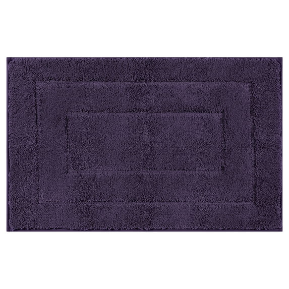 Unique Bargains Geometry Bathroom Rug Mat Absorbent Non-Slip Bath Rugs Purple 20" x 32"