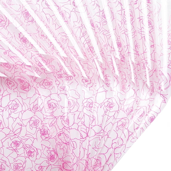 Unique Bargains Gift Wrapping Paper with Rose Pattern for Arrangements Rose Red 22"x 22"