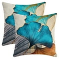 thumbnail image 1 of Unique Bargains Ginkgo Leaf Pattern Throw Pillow Covers Set of 2 Flower Pattern 1, 1 of 6