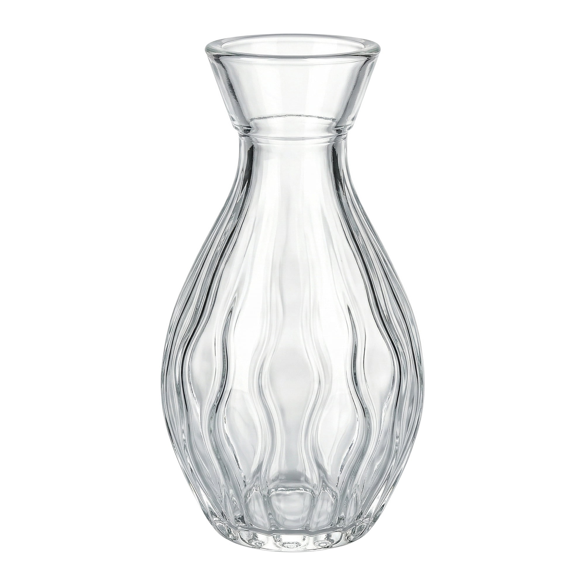 Unique Bargains Glass Bud Vases Set for Small Flower Vases Clear 2.3"L x 2.3"W x 4.3"H