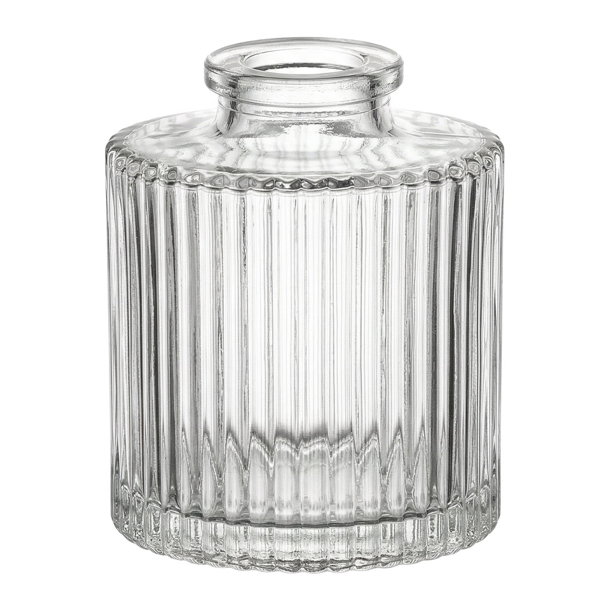 Unique Bargains Glass Bud Vases Set for Small Flower Vases lucid 2.6"L x 2.6"W x 3.1"H