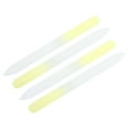thumbnail image 1 of Unique Bargains Glass Double-sided Nail File Manicure Tool 4 Pcs Light Yellow, 1 of 6