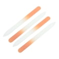 thumbnail image 1 of Unique Bargains Glass Double-sided Nail File Manicure Tool 4 Pcs Orange, 1 of 6