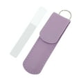 thumbnail image 1 of Unique Bargains Glass Multifunctional Nail File with Leather Pouch 1 Set Purple, 1 of 6