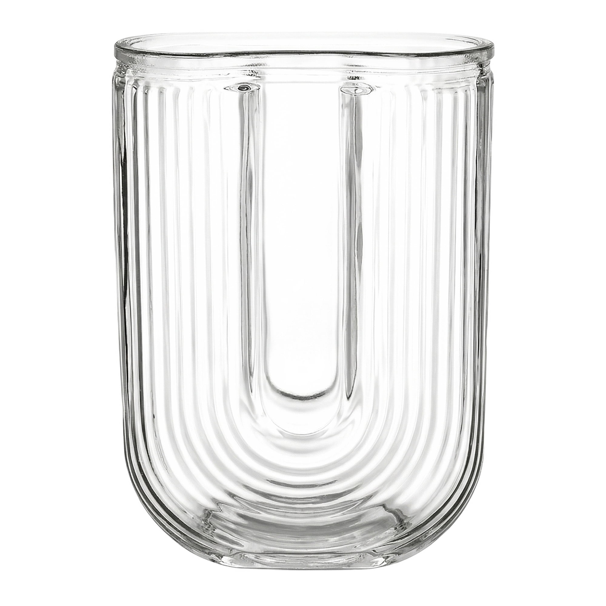Unique Bargains Glass Vase for Flowers Nordic Decorative Clear 4.7"L x 4.7"W x 7.9"H