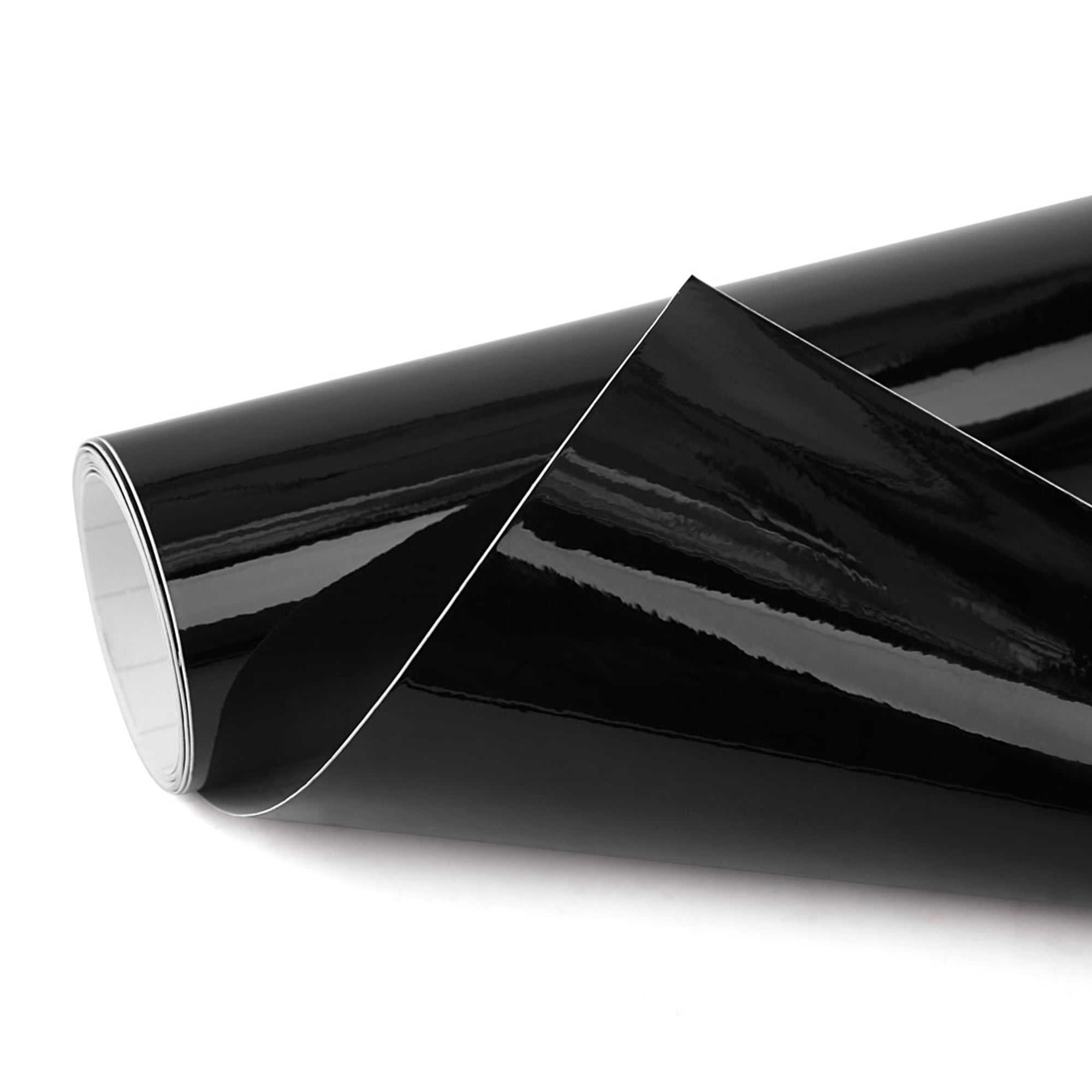 Unique Bargains Gloss Black Bubble Free Self Adhesive Car Vinyl Film