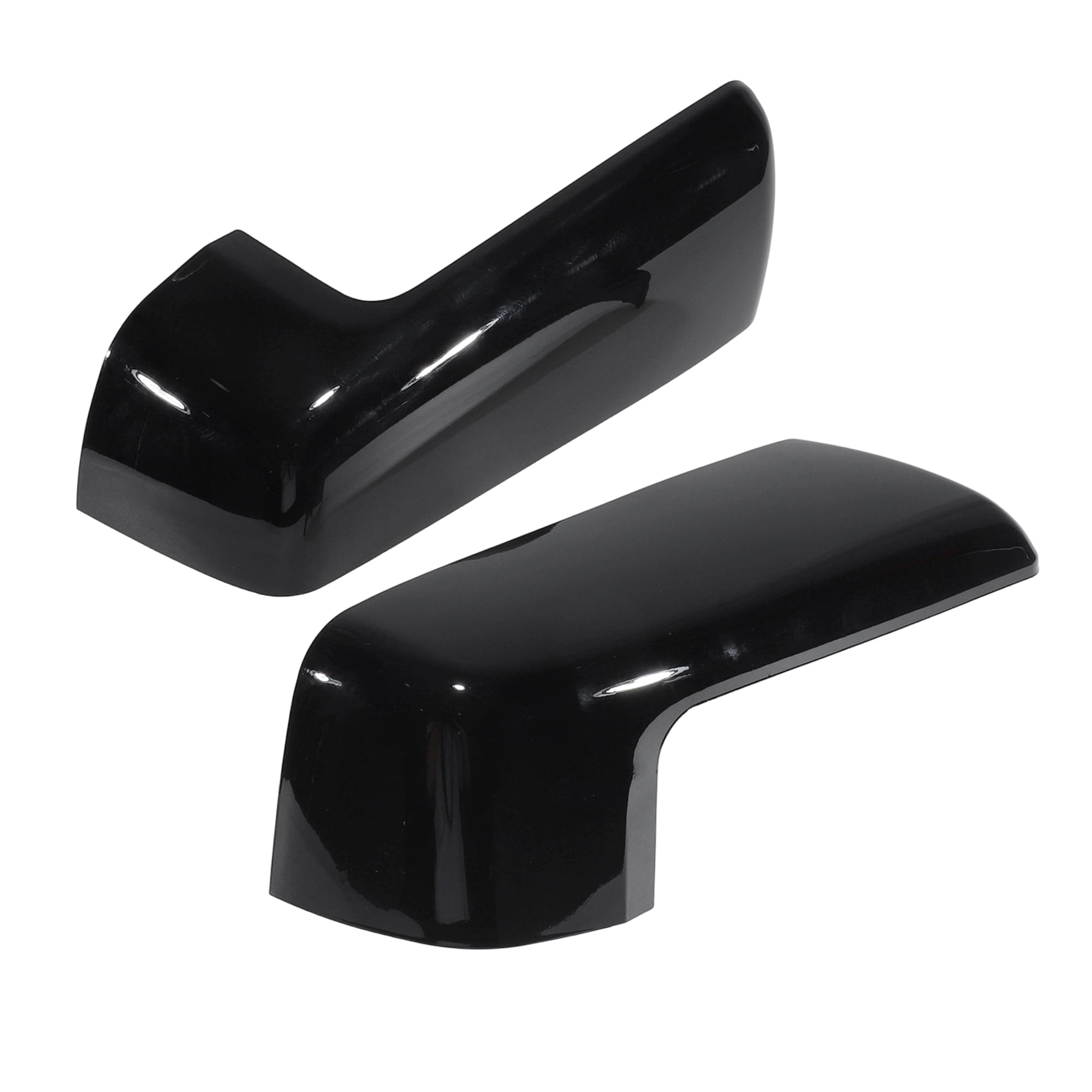 Unique Bargains Gloss Black Clip-On Mirror Cap Covers for Chevrolet Silverado 1500