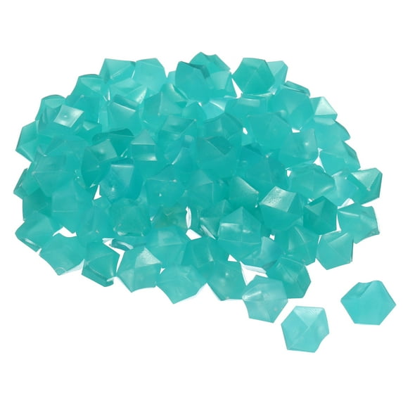Unique Bargains Glow Rocks Luminous Stones Decor for Garden Blue