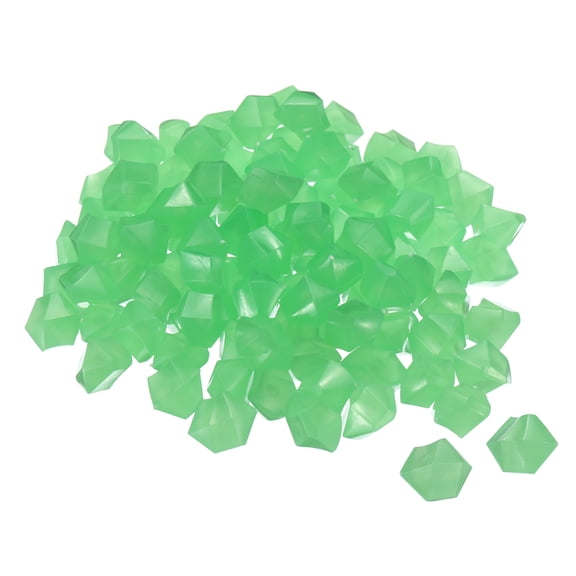 Unique Bargains Glow Rocks Luminous Stones Decor for Garden Green