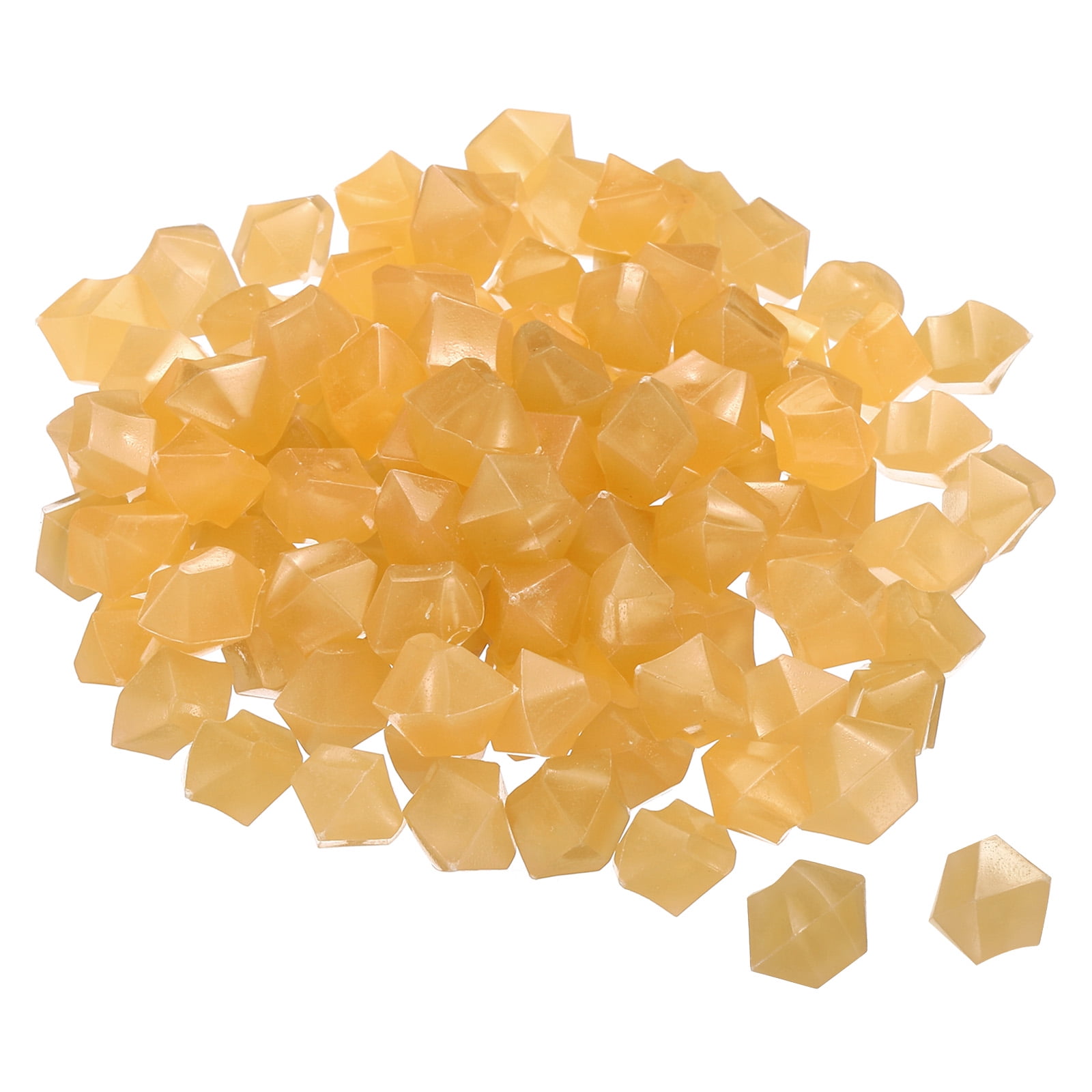 Unique Bargains Glow Rocks Luminous Stones Decor for Garden Orange