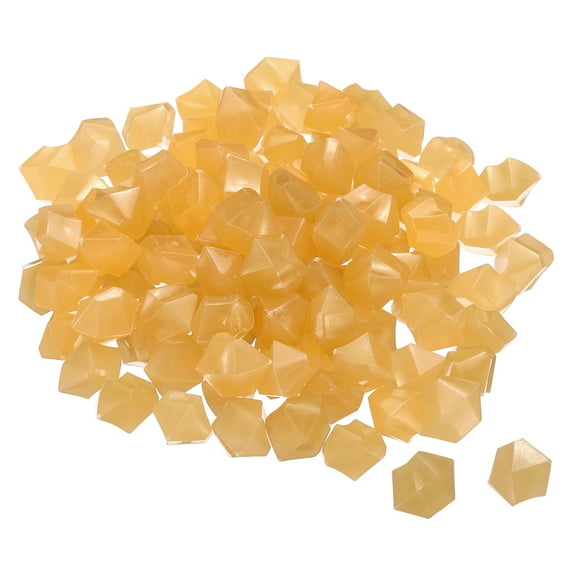 Unique Bargains Glow Rocks Luminous Stones Decor for Garden Orange