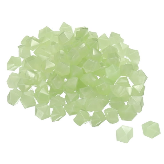 Unique Bargains Glow Rocks Luminous Stones Decor for Garden Translucent