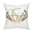 thumbnail image 1 of Unique Bargains Gold Foil Print Decorative Throw Pillow Cover 18" x 18" #11, 1 of 7