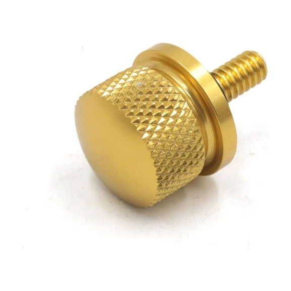Unique Bargains Gold Tone Aluminium Alloy Motorcycle Mount Bolt Screw Cap Nut for Harley Davidson