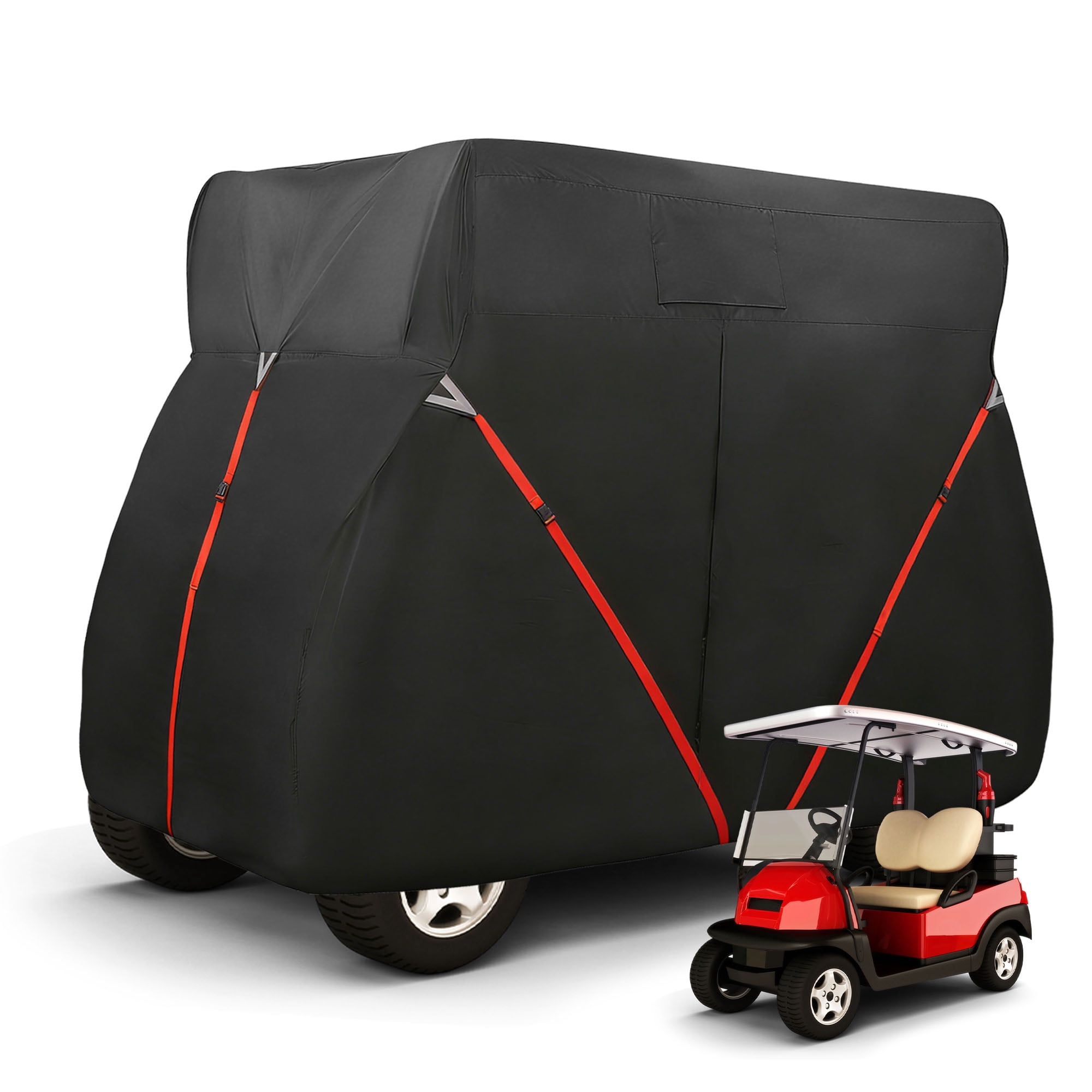 Unique Bargains Golf Cart Cover Waterproof for Yamaha 2 Passenger Cart