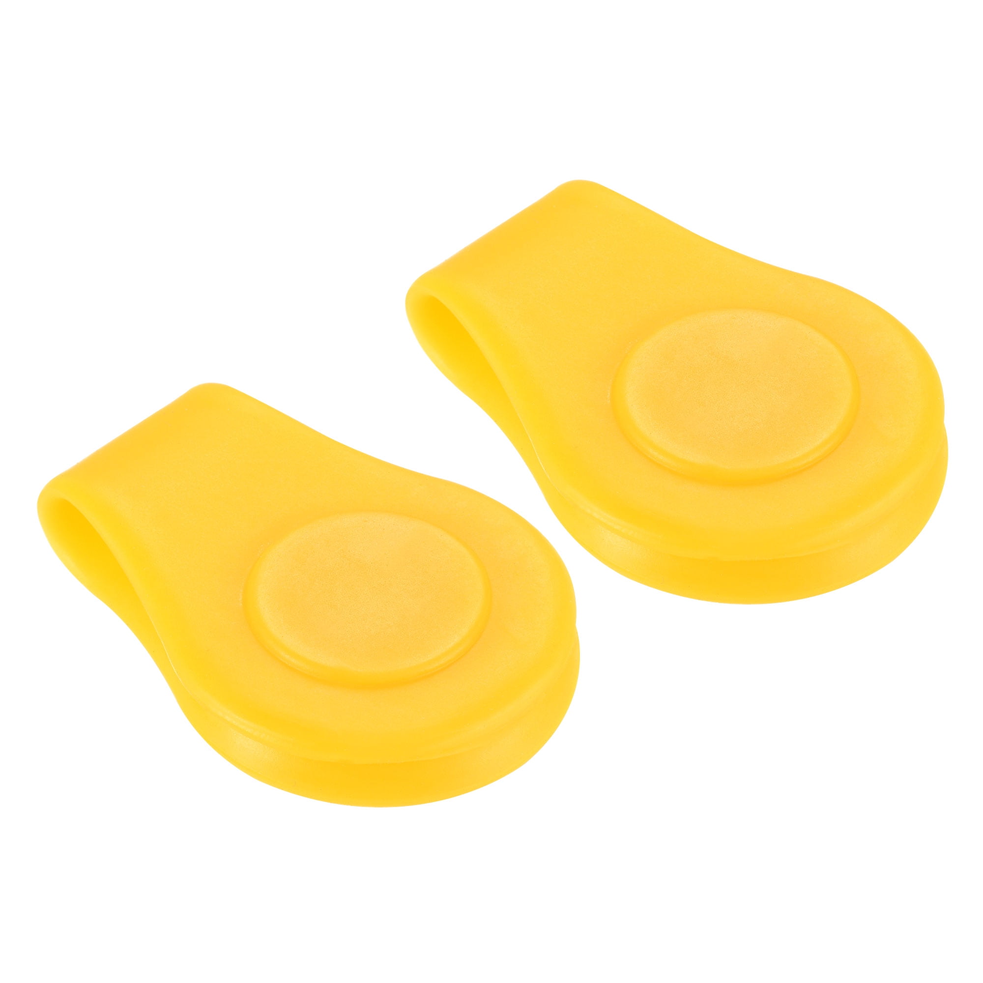 Unique Bargains Golf Hat Clip, Silicone Cap Clamp with Magnetic Ball Marker Holder Yellow