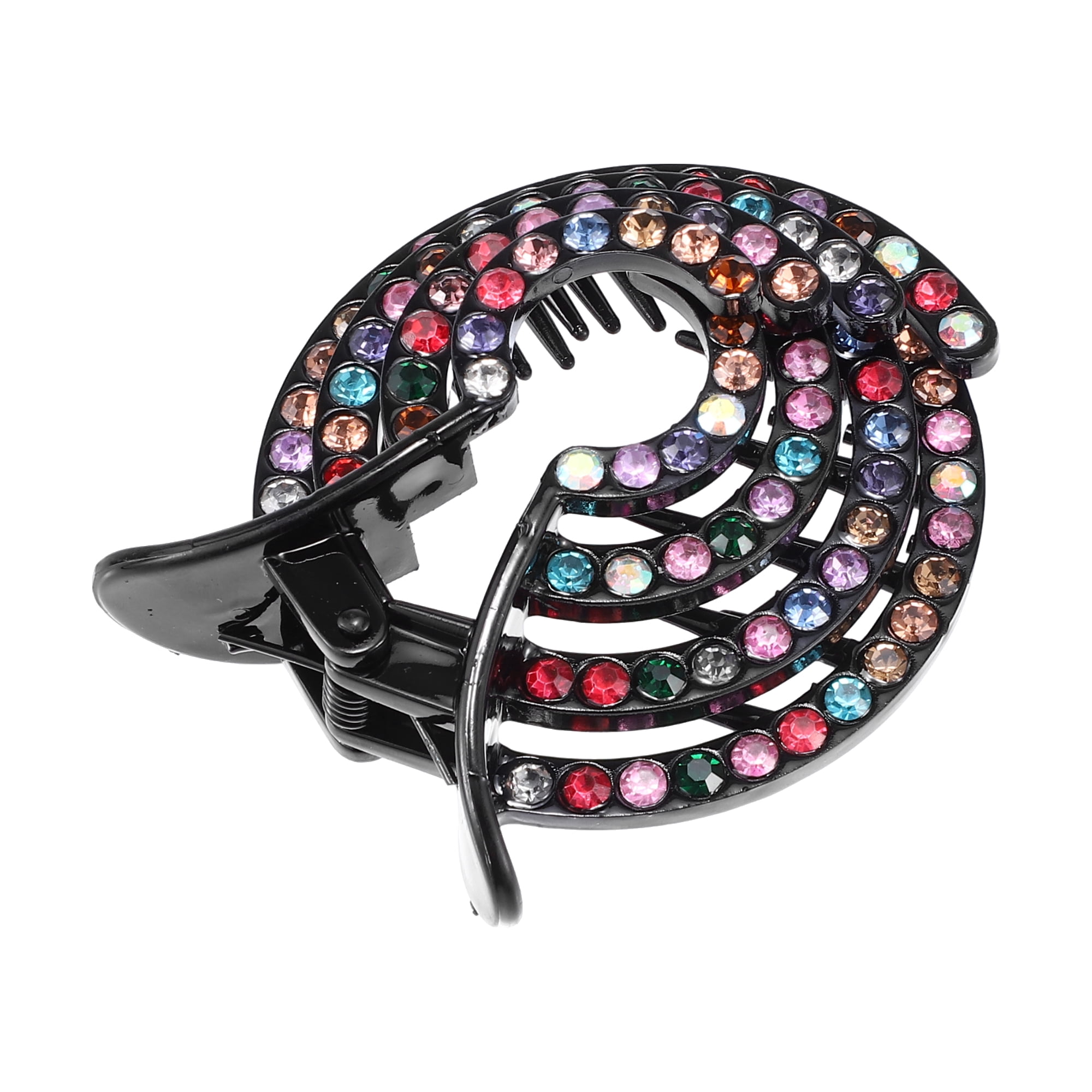 Unique Bargains Grace Dome Round Hair Clips Hairdo Clips for Girls 3.03"x2.68"x0.98"