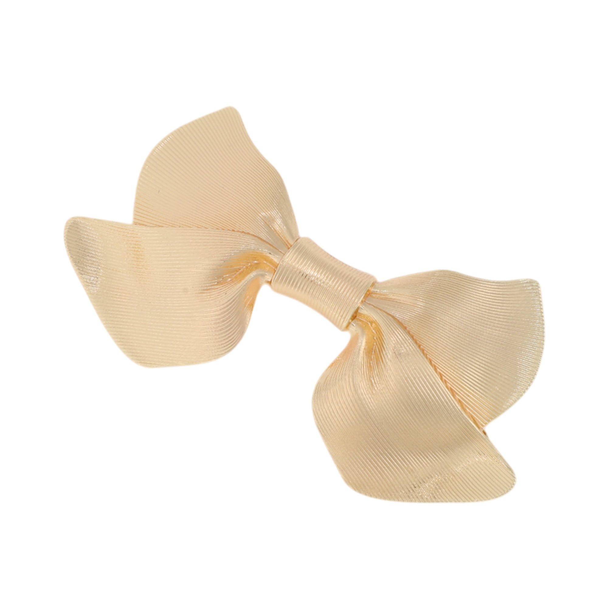 Unique Bargains Grace Double Bow Hair Clips for Home Use with Gold Tone Design