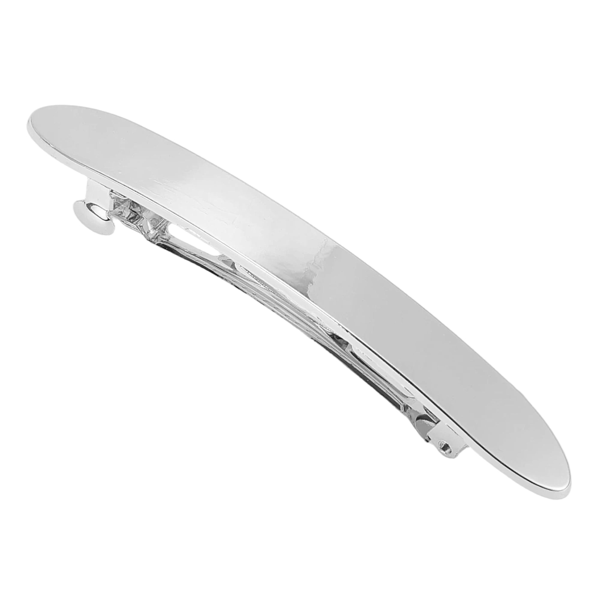 Unique Bargains Grace Polished Marquise Hair Barrettes Fashionable Hairstyles Silver Tone