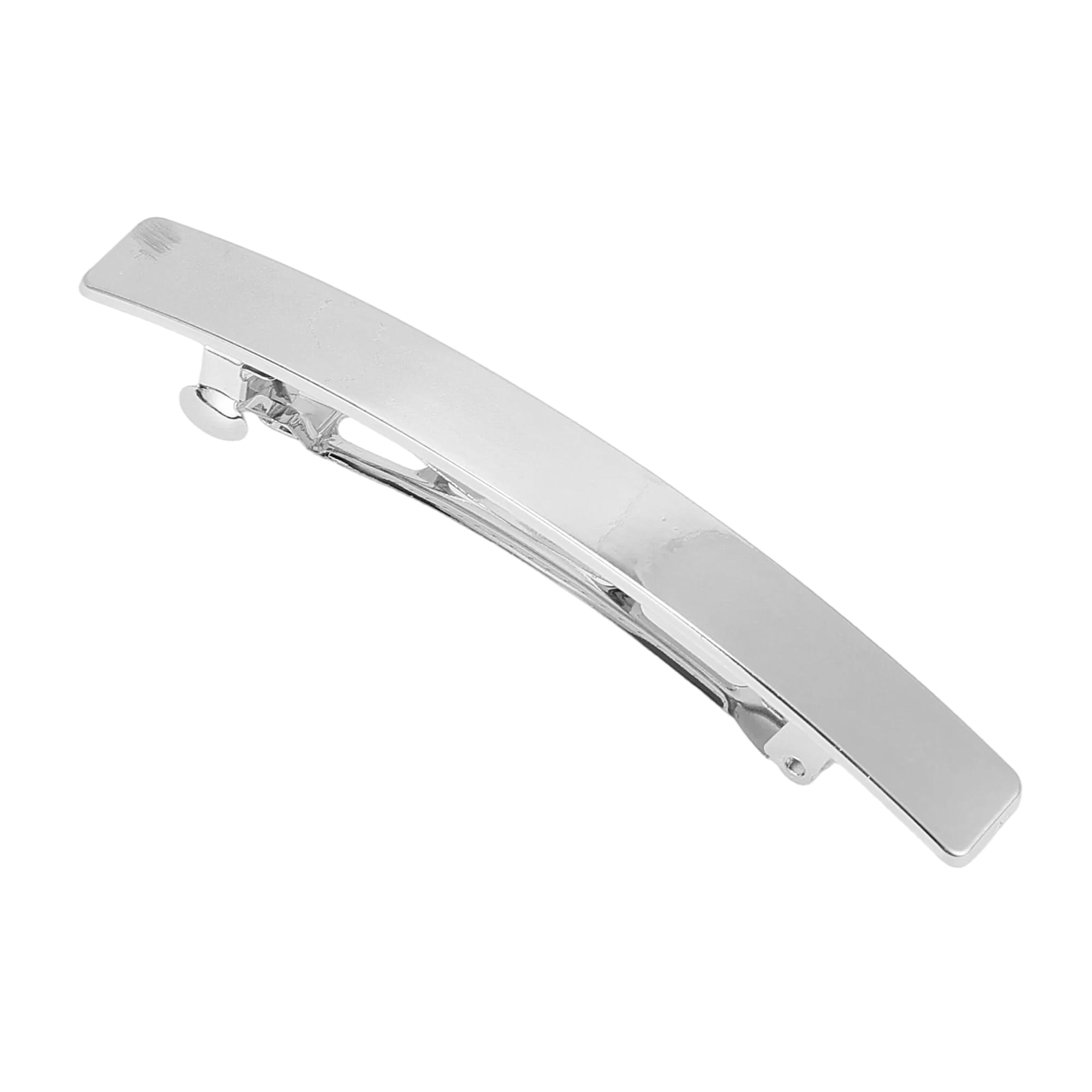 Unique Bargains Grace Polished Square Hair Barrettes Fashionable Hairstyles Silver Tone
