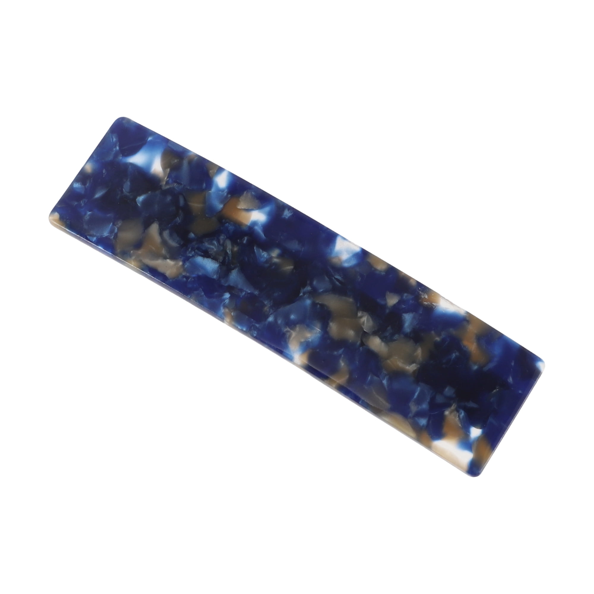 Unique Bargains Grace Square Hair Clips Hairdo Clip 3.46"x0.94"x0.71" Blue