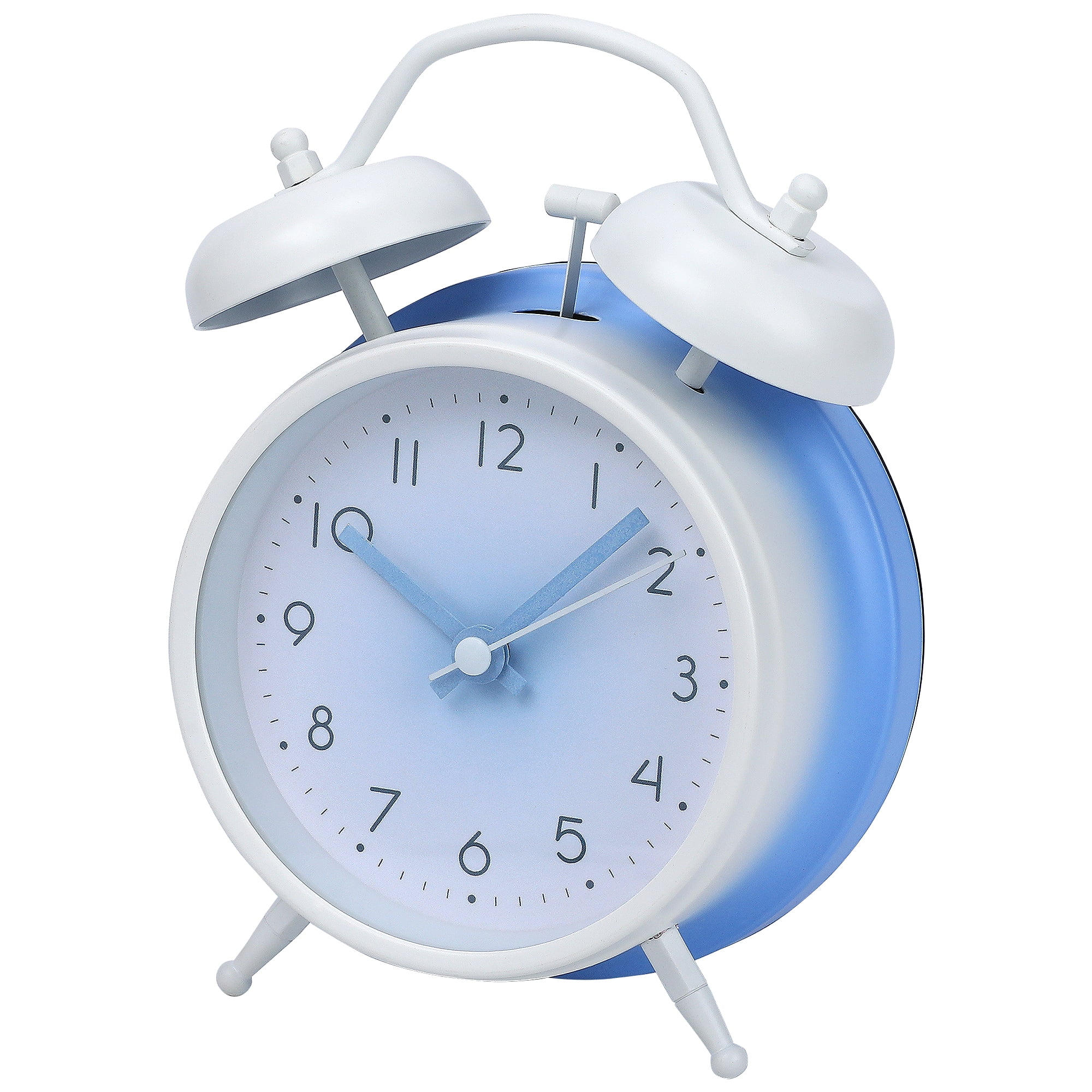 Unique Bargains Gradients Alarm Clock with Dual Bells Blue 4.6"L x 2.2"W x 6.3"H