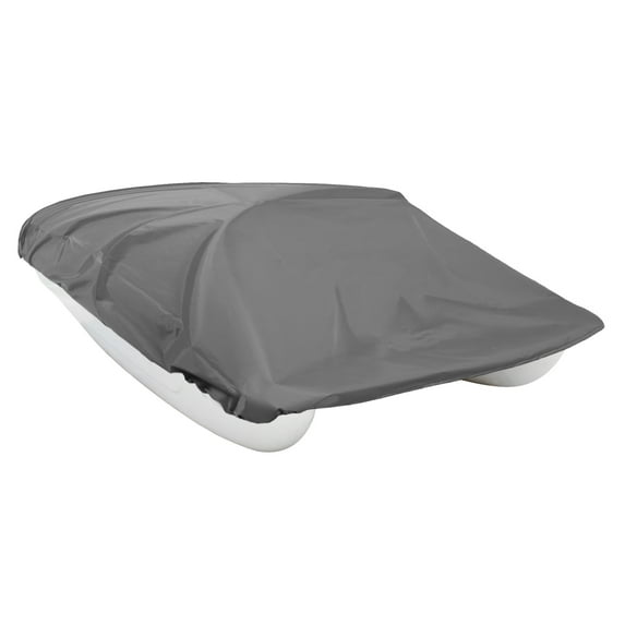 Unique Bargains 112.6"x79" 210D Pedal Boat Cover Waterproof for 3 or 5 Person Pedal Paddle Boat Storage Protector Gray