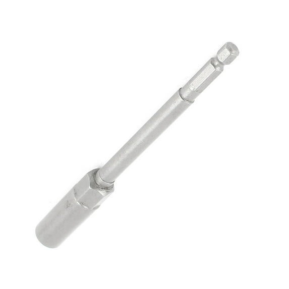 Unique Bargains Gray Drill 150mm Length 10mm Wide Head Hex Nut Drivers Socket Bit