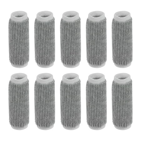 Unique Bargains Gray Elastic Aid Band Finger Sleeves 10pcs