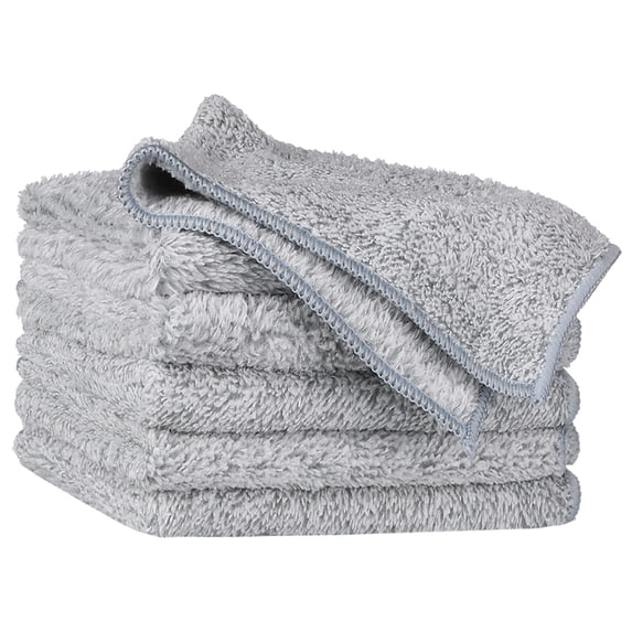 Unique Bargains Gray Microfiber Absorbent Lint Free Cleaning Rags 6 10"x10"