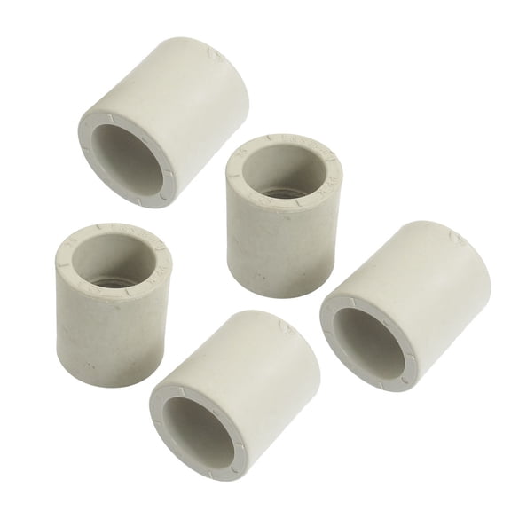 Unique Bargains Gray PPR Straight Pipe Connectors Tube Couplers 25mm Diameter 5Pcs