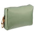 thumbnail image 1 of Unique Bargains Great Large Durable Storage Makeup Bag for Purse Travel Dark Green Beige, 1 of 8