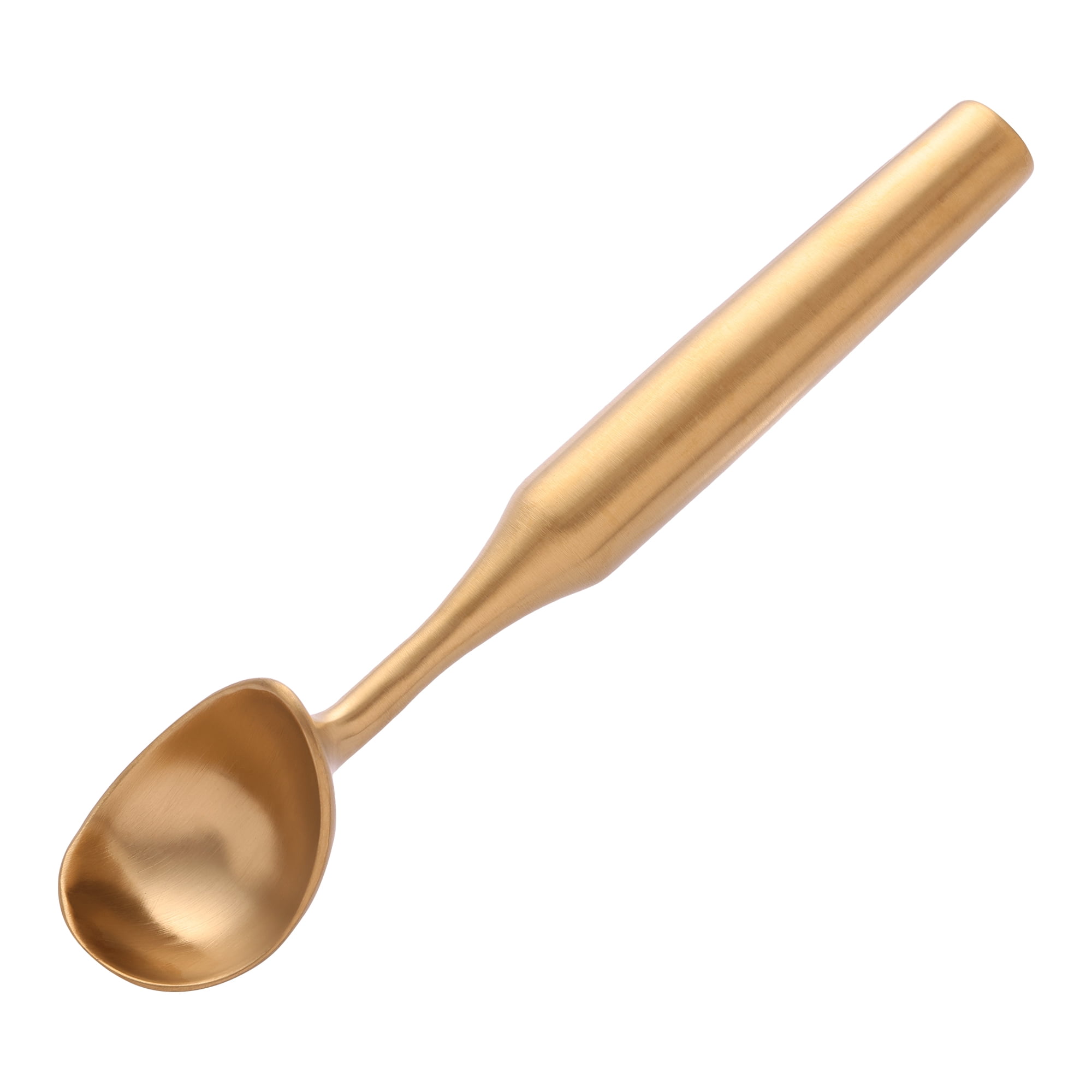 Unique Bargains Great Stainless Steel Ice Cream Scoop with useful Handle Gold