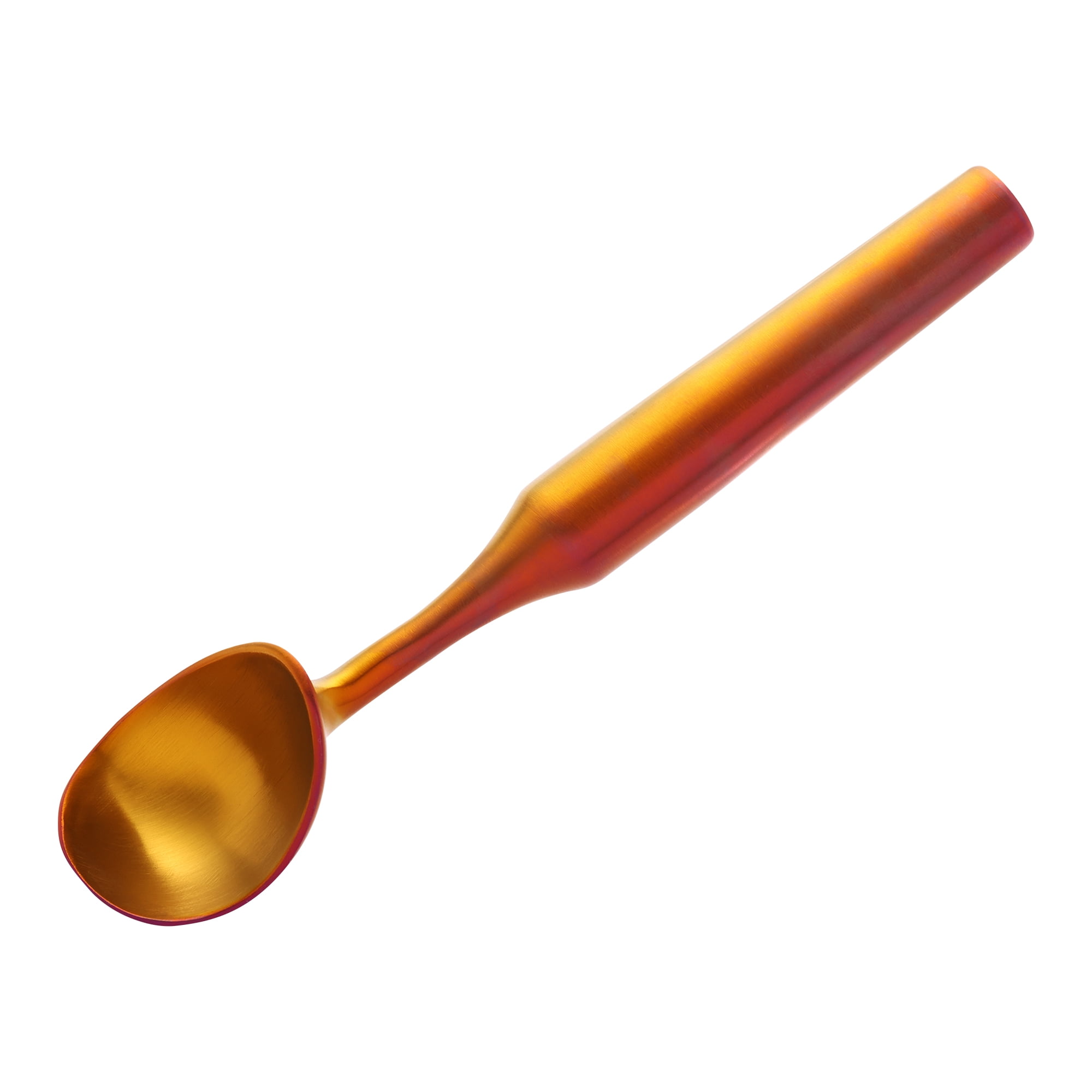 Unique Bargains Great Stainless Steel Ice Cream Scoop with useful Handle Red