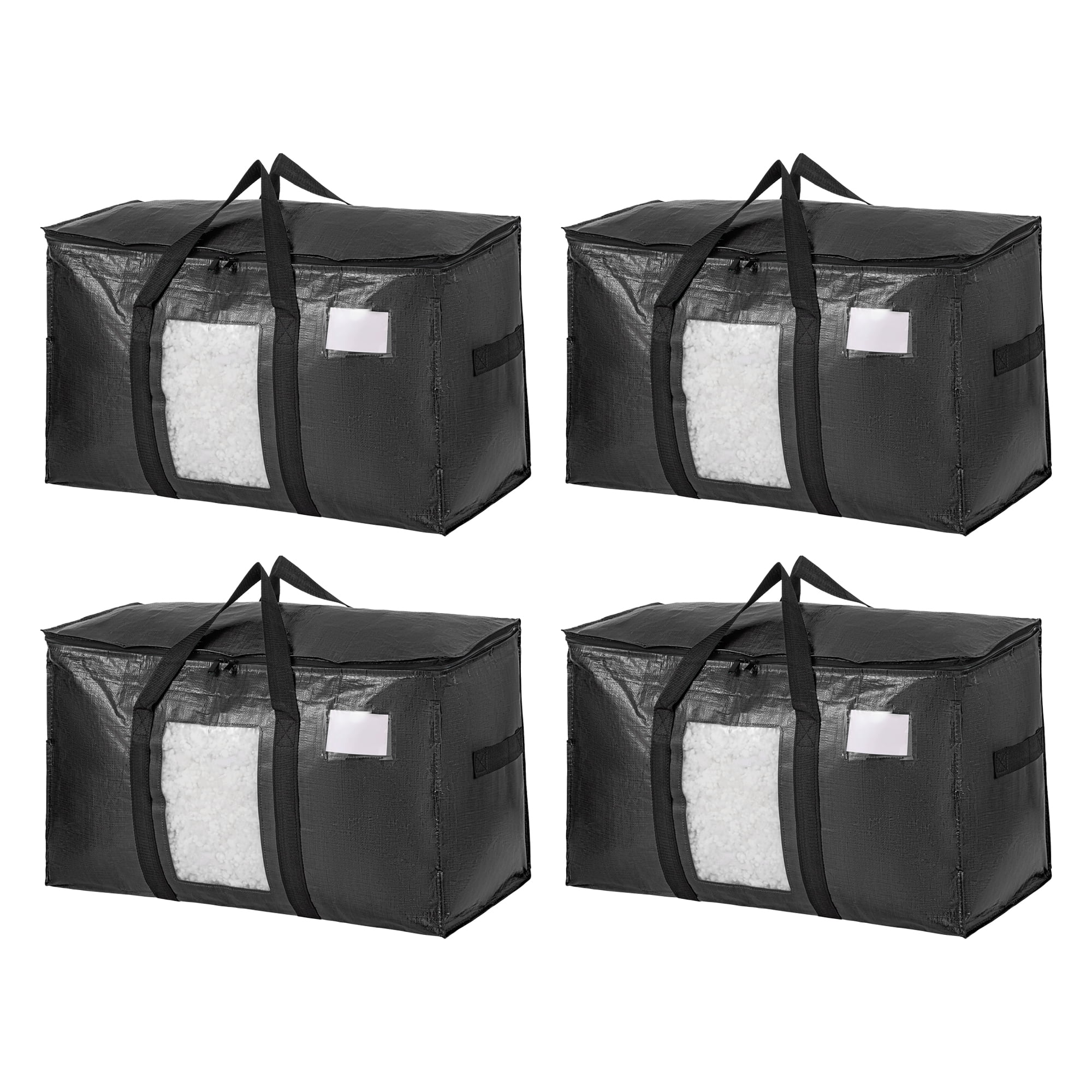 Unique Bargains Storage Bags for and Closet with Handles Light Black 27.56"x13.78"x16.54"