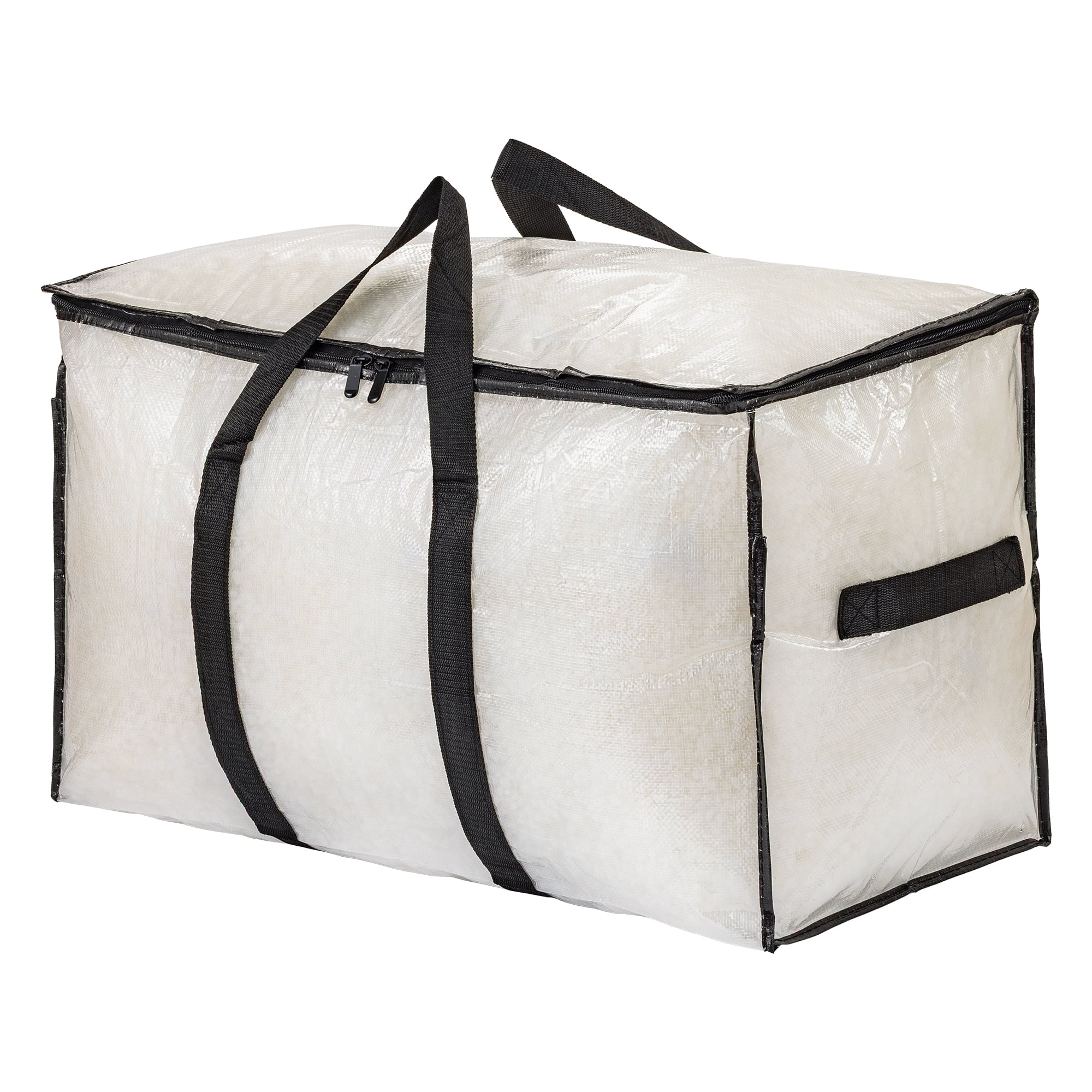Unique Bargains Storage Bags for and Closet with Handles Clear 27.56"x13.78"x16.54"