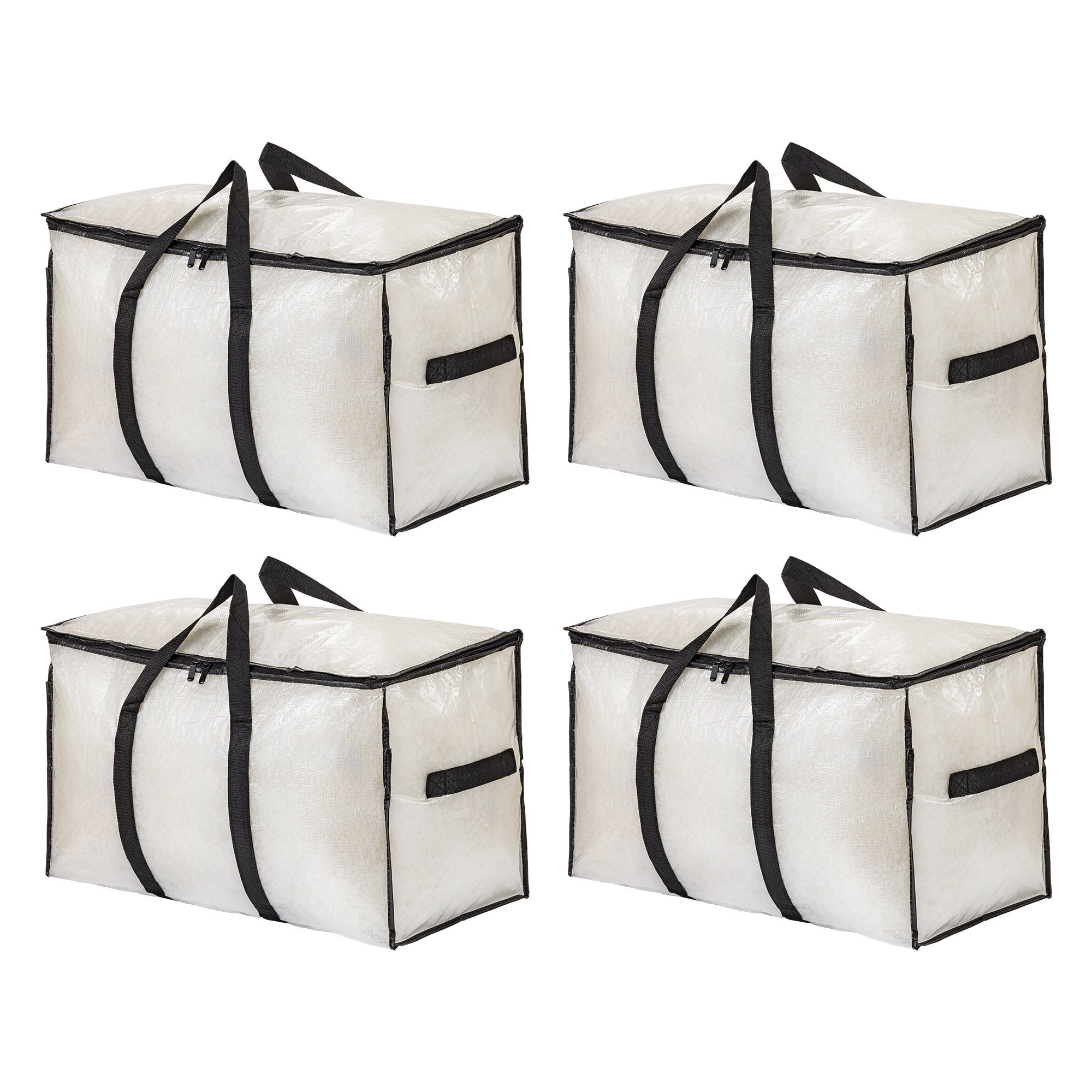 Unique Bargains Storage Bags for and Closet with Handle Clear 27.56"x13.78"x16.54"