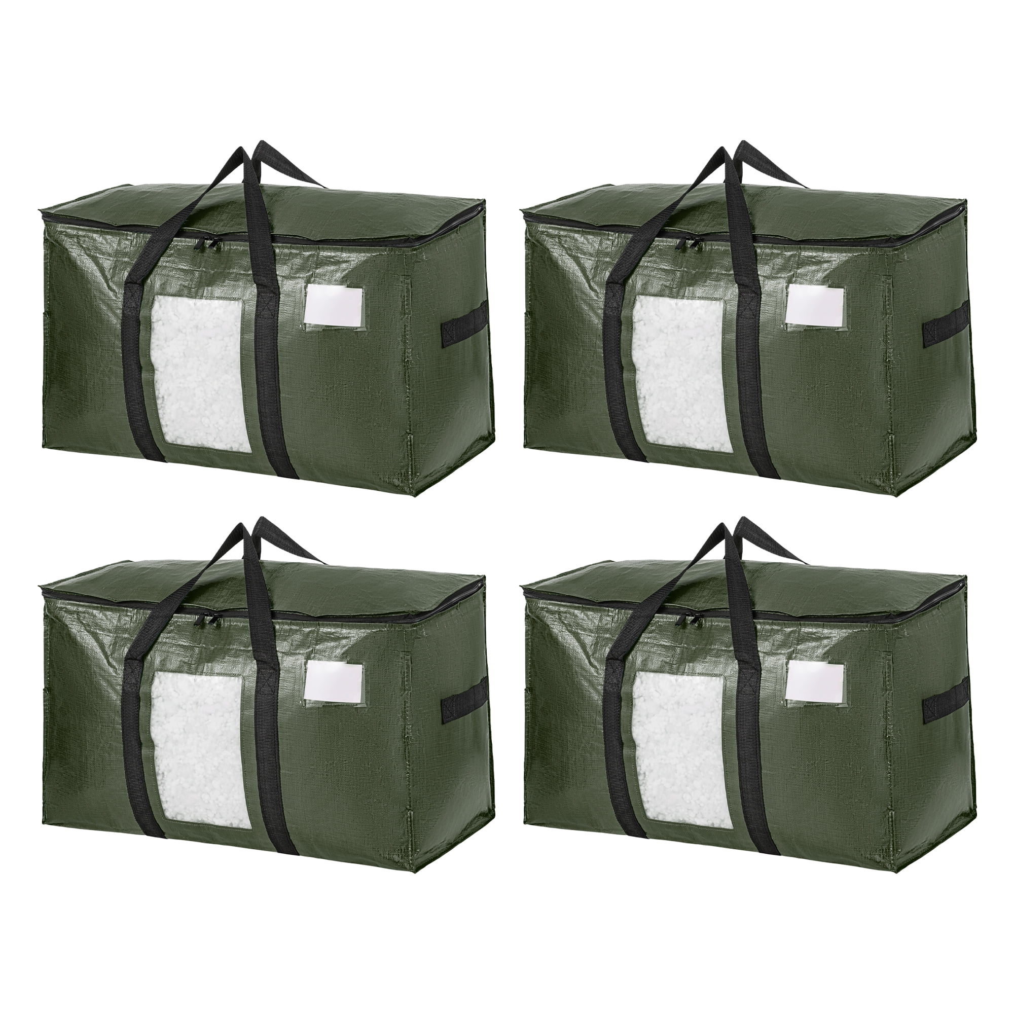 Unique Bargains Storage Bags for and Closet with Handles Green 27.56"x13.78"x16.54"