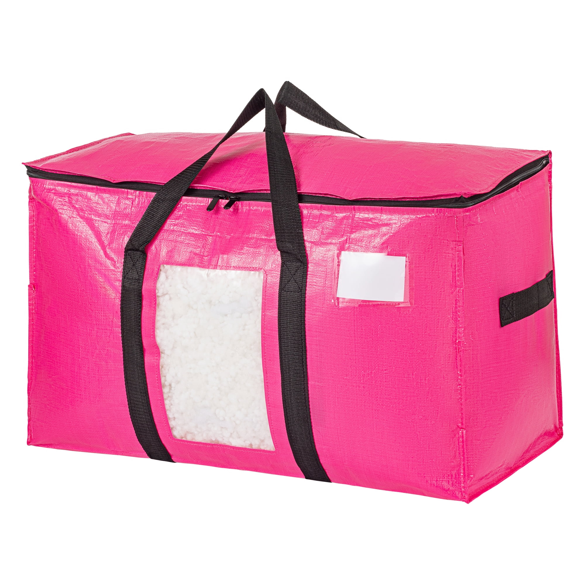Unique Bargains Storage Bags for and Closet with Handles Light Pink 27.56"x13.78"x16.54"