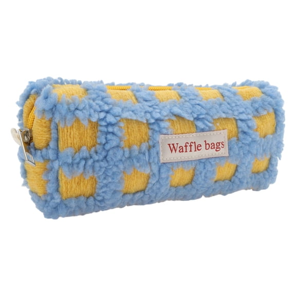 Unique Bargains Pencil Case, Large Capacity Pen Pouch, Aesthetic Pencil Organizer Blue Orange