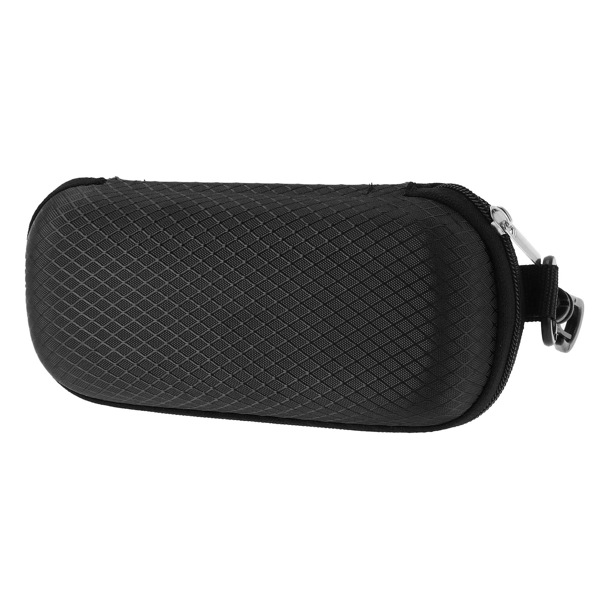Unique Bargains Grid Style Eyeglasses Case Lightweight Eyeglasses Storage Black