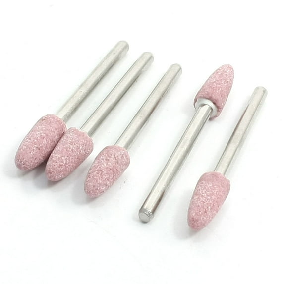 Unique Bargains Grinding Polishing Tapered 6mm Dia Mounted Pointed Stone 5 Pcs