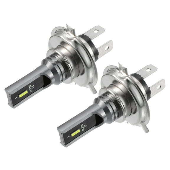 Unique Bargains H4 Fog Lights Bulbs Headlight Bulb CSP Chips Car LED Driving Running Lamp Aluminum White (Set of 2)