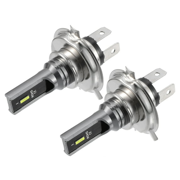 Unique Bargains H4 Fog Lights Bulbs Headlight Bulb CSP Chips Car LED Driving Running Lamp Aluminum White (Set of 2)