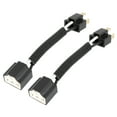 thumbnail image 1 of Unique Bargains H4 Male to Female Ceramic Headlight Extended Connector Adaptor Socket 2pcs, 1 of 5