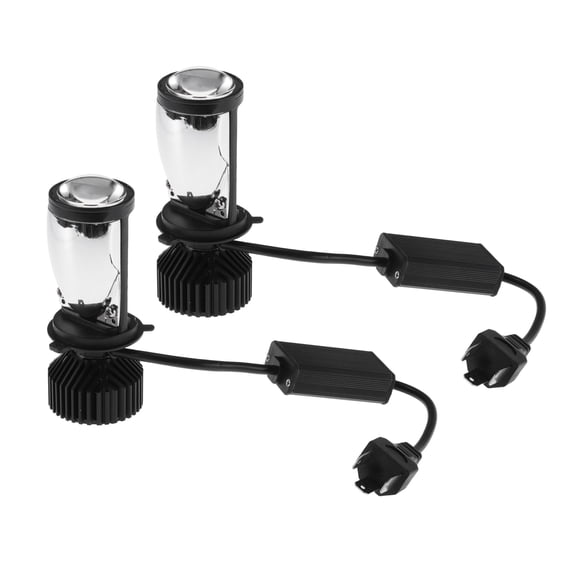 Unique Bargains H4/Y6D LED Headlight Bulbs 8000lm Auto LED Lights 6500K White Light High Beam And Low Beam High Performance Plug Play No Flicker Driving Lights 1 pair