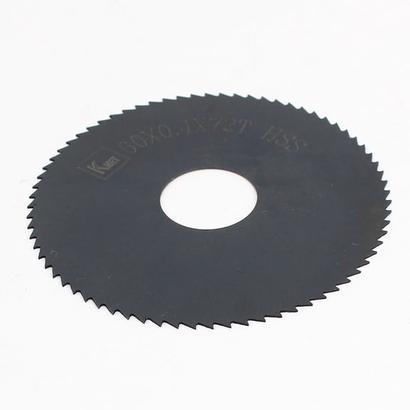 Unique Bargains HSS 72 Teeth 60mm x 0.4mm x 16mm Slitting Saw Black
