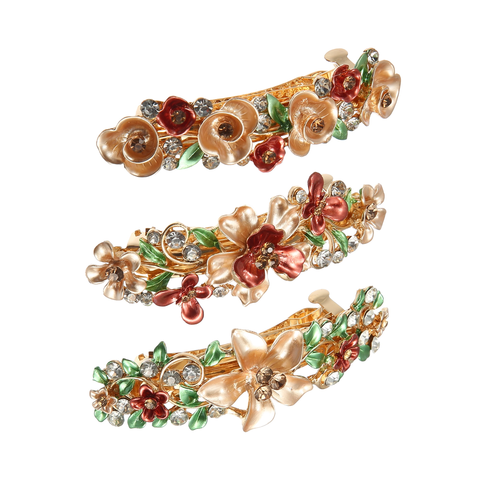 Unique Bargains Hair Barrettes Accessories for Women Hair Clips Sparkly