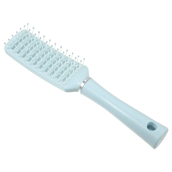 Unique Bargains Hair Brush Detangling Brush for Women and Men for Long Short Thick Thin Curly Straight Hair 1Pc Plastic Blue
