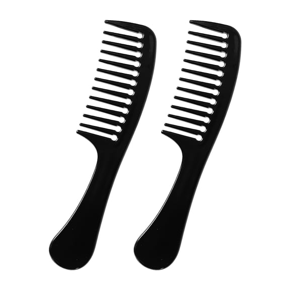 Unique Bargains Hair Care Anti-Static Detangling Comb Wide Tooth 2Pcs